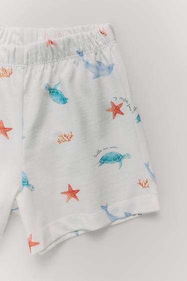 1 1/2-6 YEARS/ MARINE PRINT PYJAMAS - Ecru by Zara