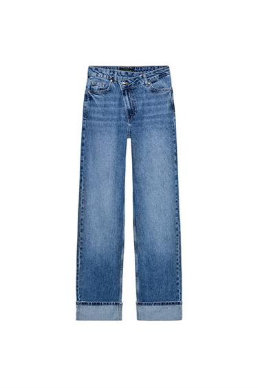 JEANS Z.09 STRAIGHT CROSSOVER TIRO ALTO FULL LENGTH - Índigo de Zara