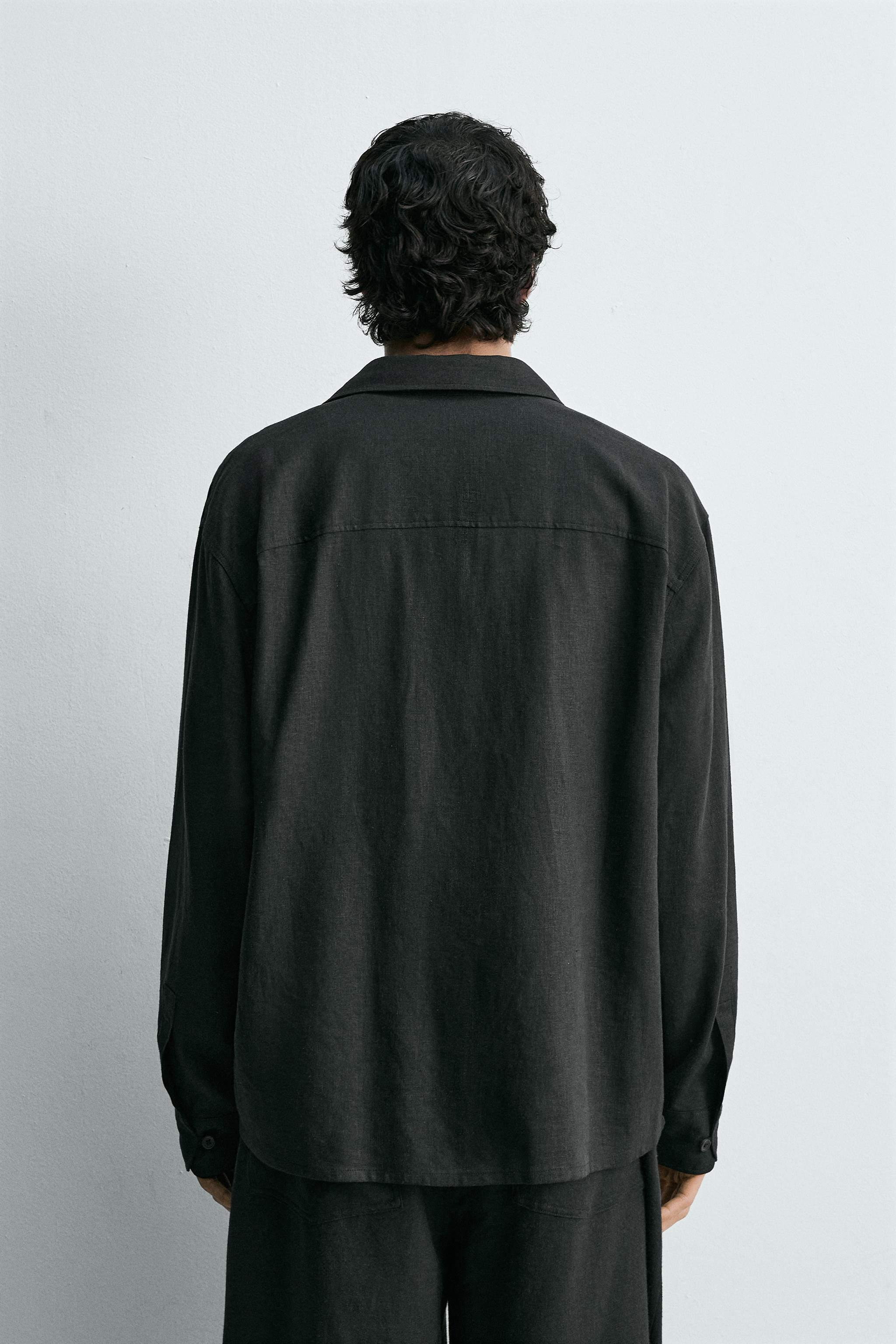 RELAXED FIT LINEN - VISCOSE SHIRT