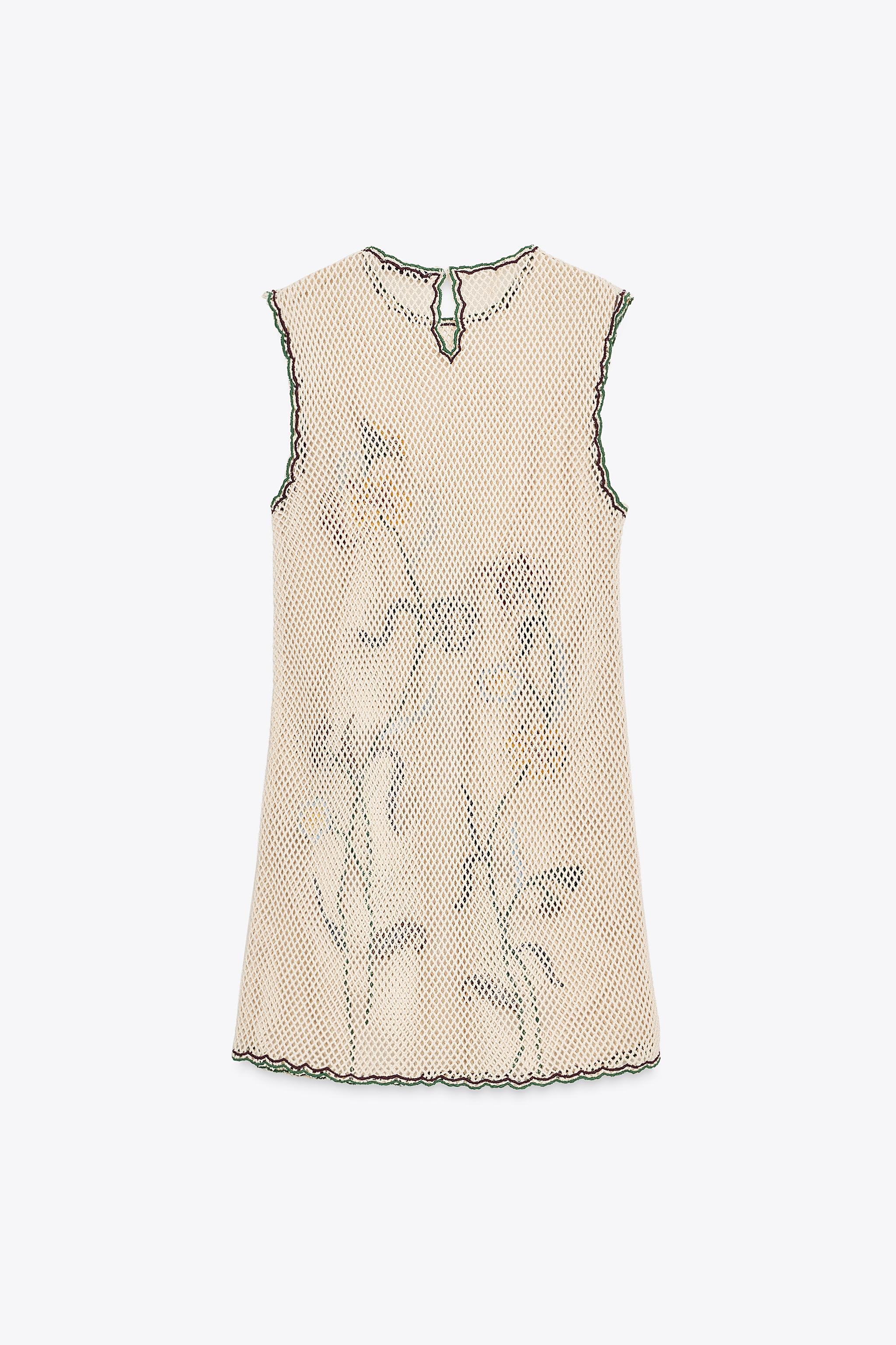 ROBE CROCHET BRODERIES FLEURS ZW COLLECTION