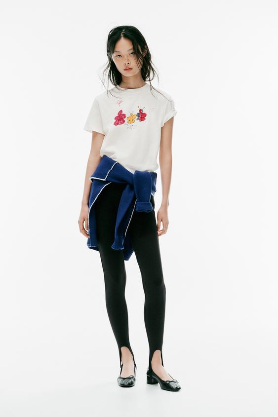 T-SHIRT ESTAMPILLAGE DESSINS - Blanc de Zara - Image 0