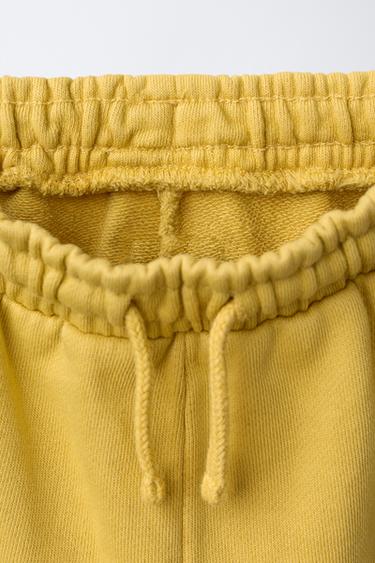 LABEL JOGGING TROUSERS - Ochre by Zara - Image 2