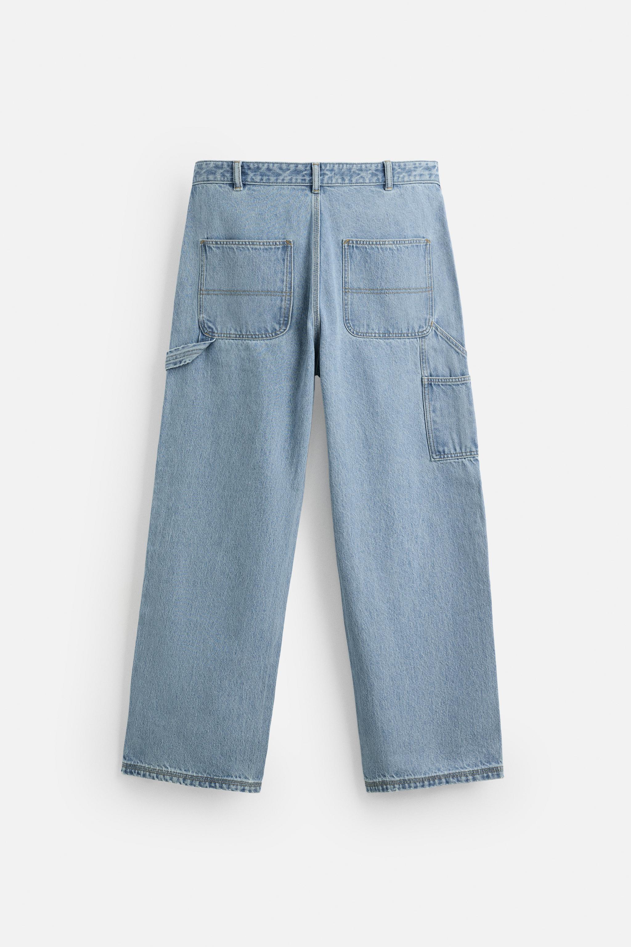 ★ZARA★ BAGGY FIT CARPENTER JEANS Zara BAGGY FIT CARPENTER POCKET JEANS | Yorkdale Mall