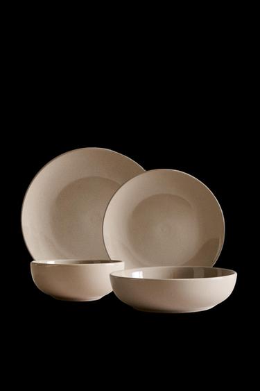 Zara STONEWARE DINNERWARE - Pearl / Beige - Image 0