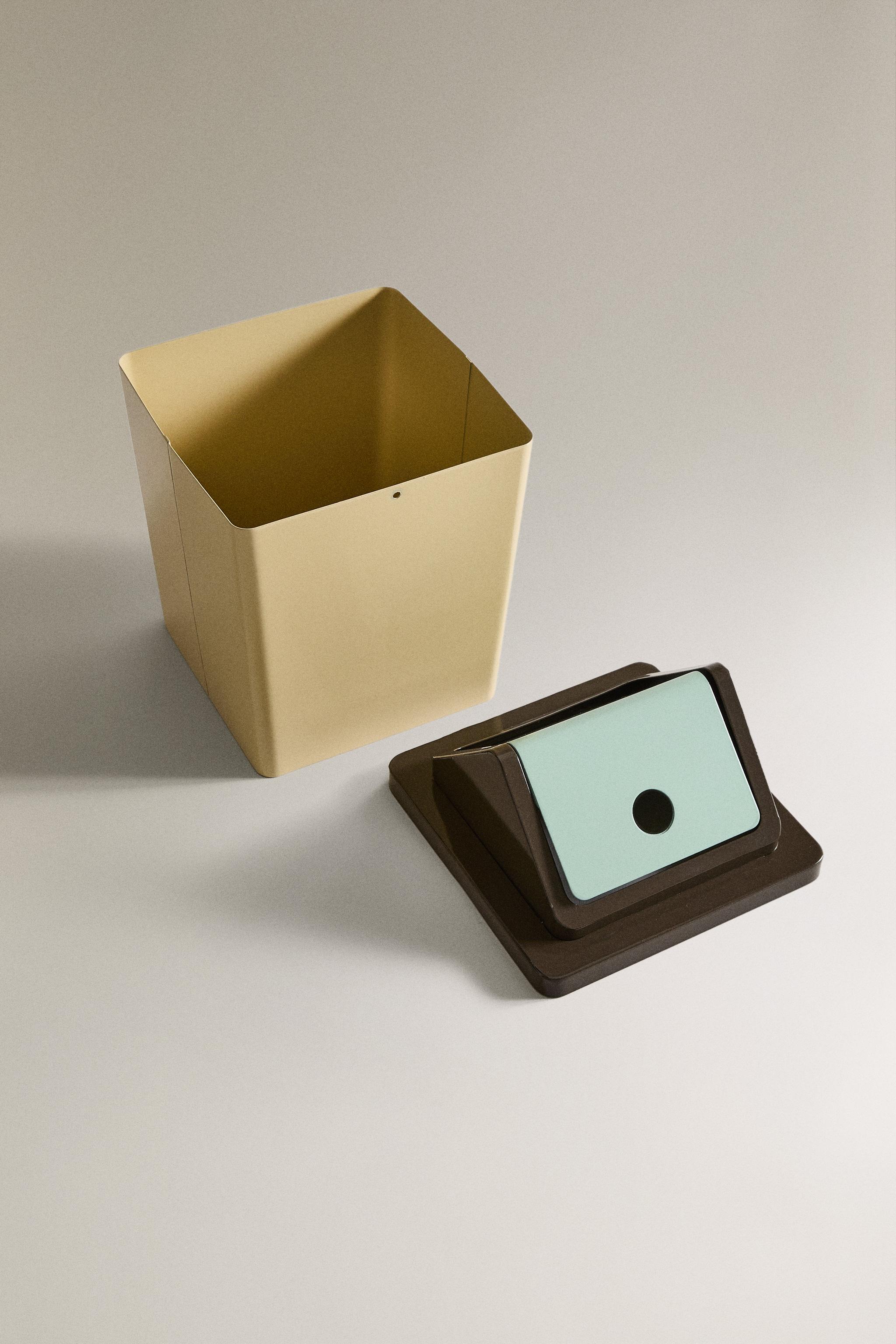CHILDREN'S IRON RECTANGULAR WASTEPAPER BASKET