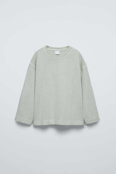 FADED-EFFECT T-SHIRT - Sea green by Zara