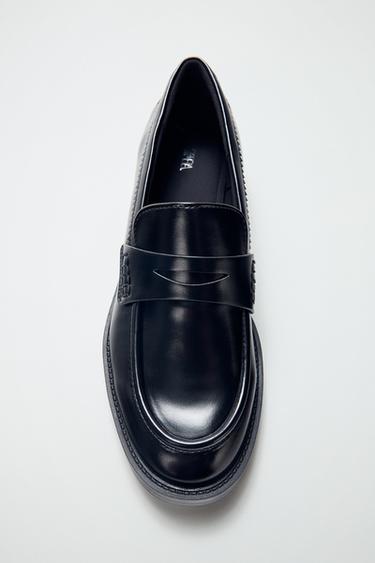 ZAPATO MOCASÍN - Negro de Zara