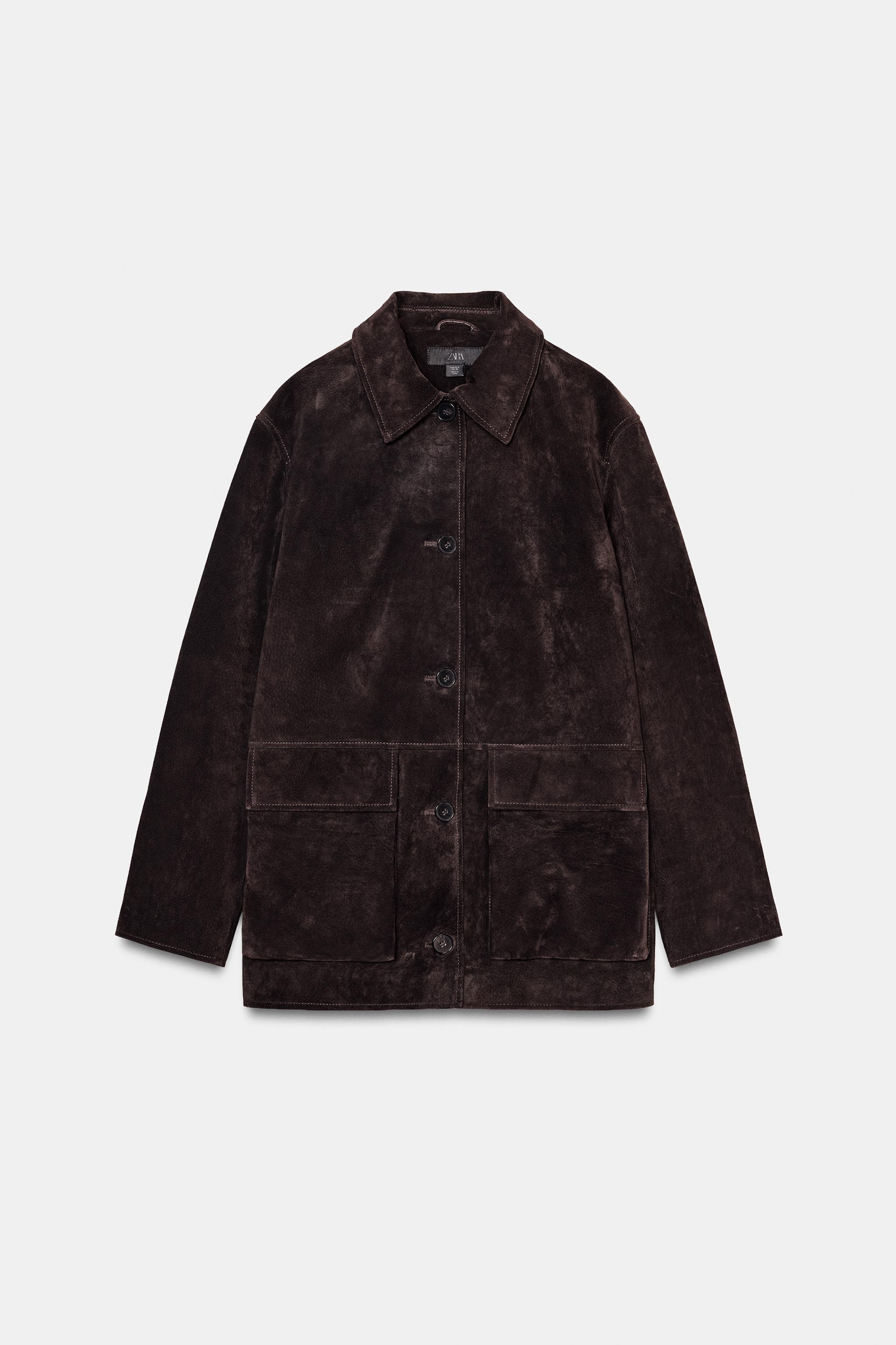 BLOUSON EN DAIM 100% CUIR