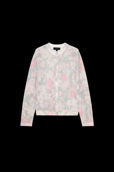 STRICKJACKE MIT BLUMENMUSTER - Bunt von Zara - Bild 0