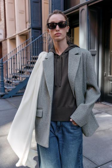 Zara PLAIN BASIC SCARF - Ecru - Image 0