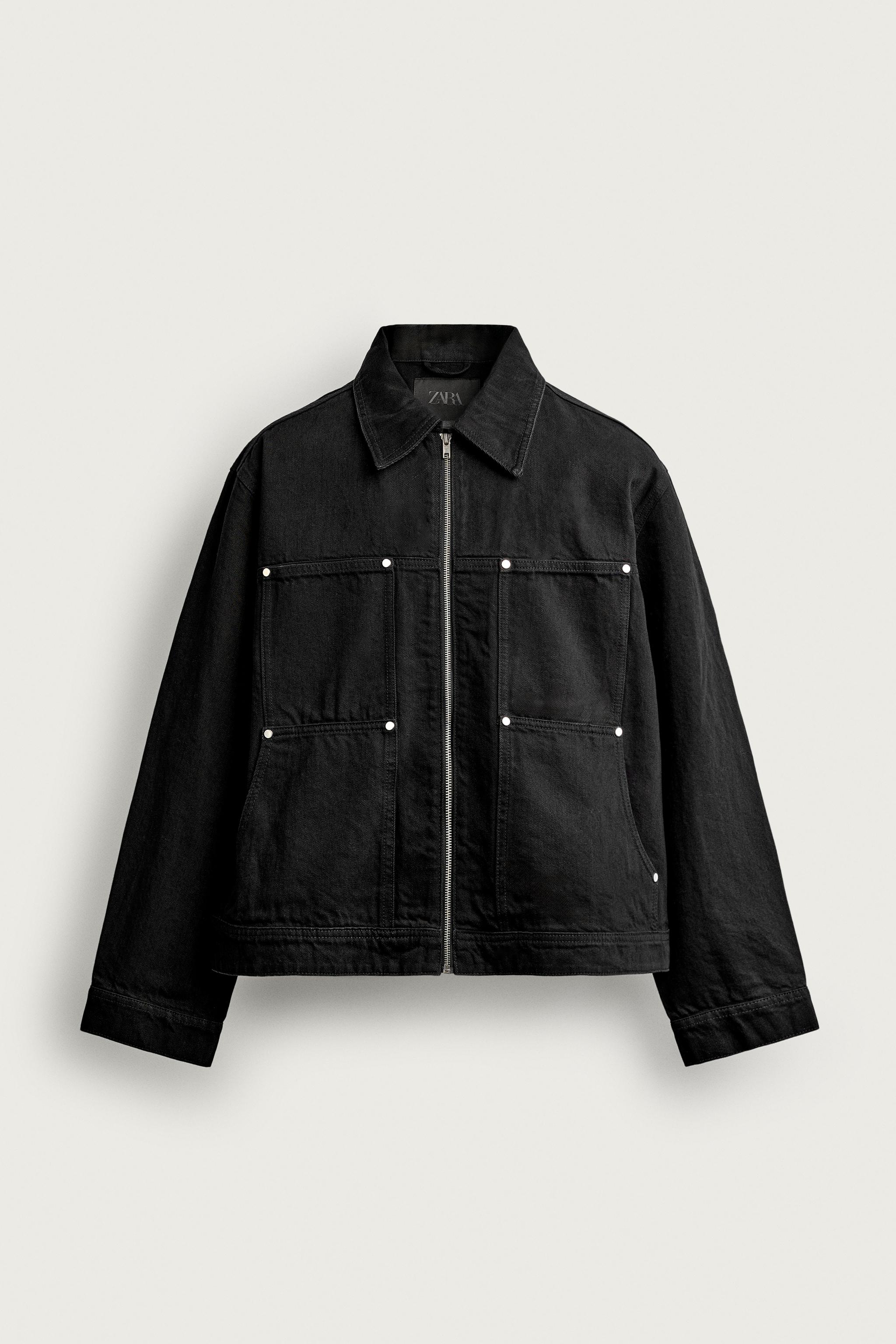 Blouson coupe décontractée avec rivets