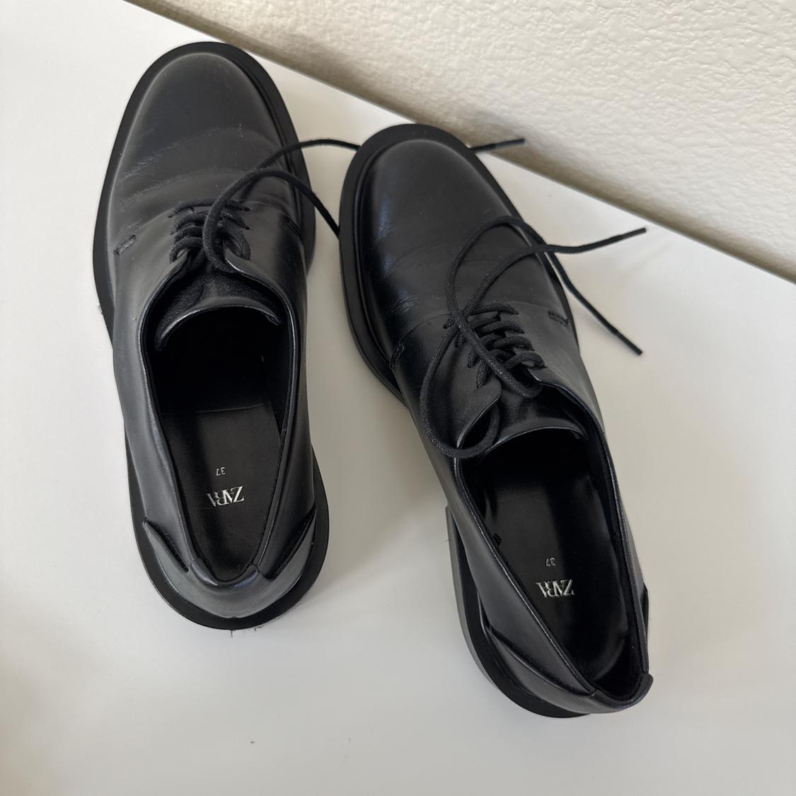 LEATHER DERBY SHOES - Image 3