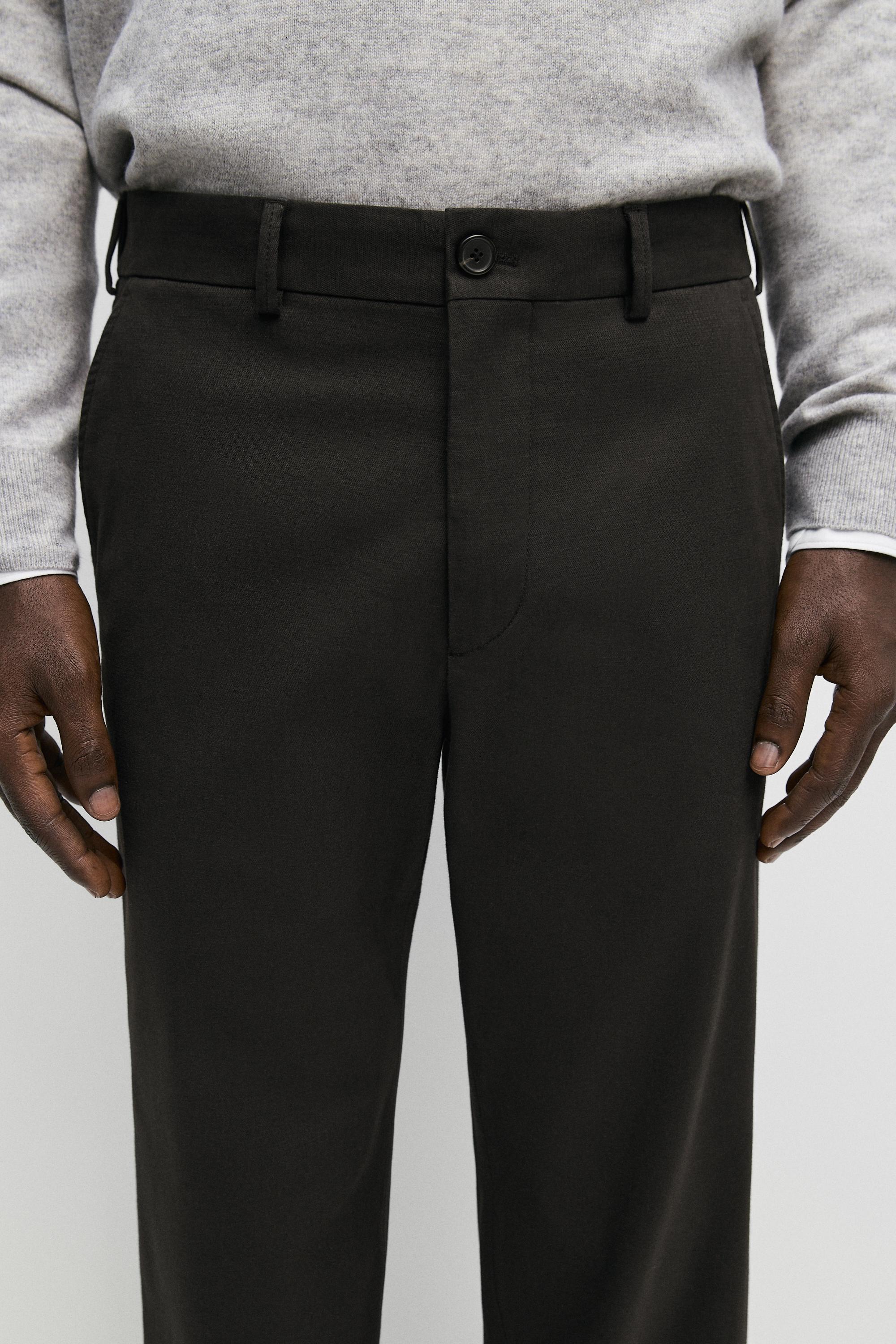 Pantalon slim en coton mélangé