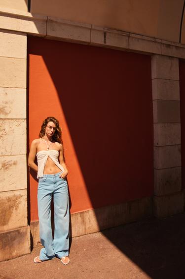 TOP DENTELLE EN POINTE - Blanc de Zara - Image 1