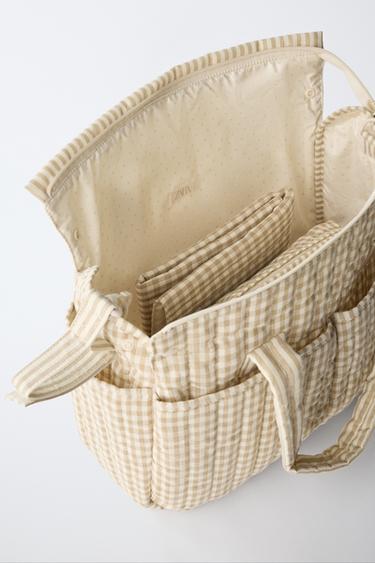 ENSEMBLE MATERNITÉ À CARREAUX - Blanc écru de Zara - Image 4