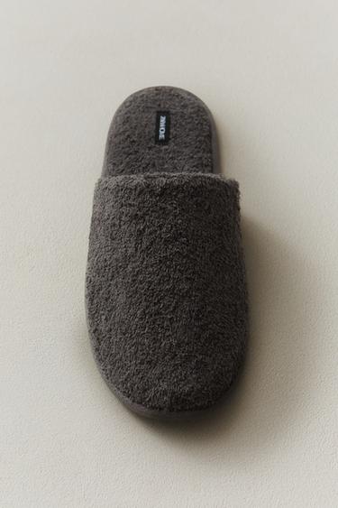 TERRY BATHROOM SLIPPERS - Dark Grey by Zara - Image 5