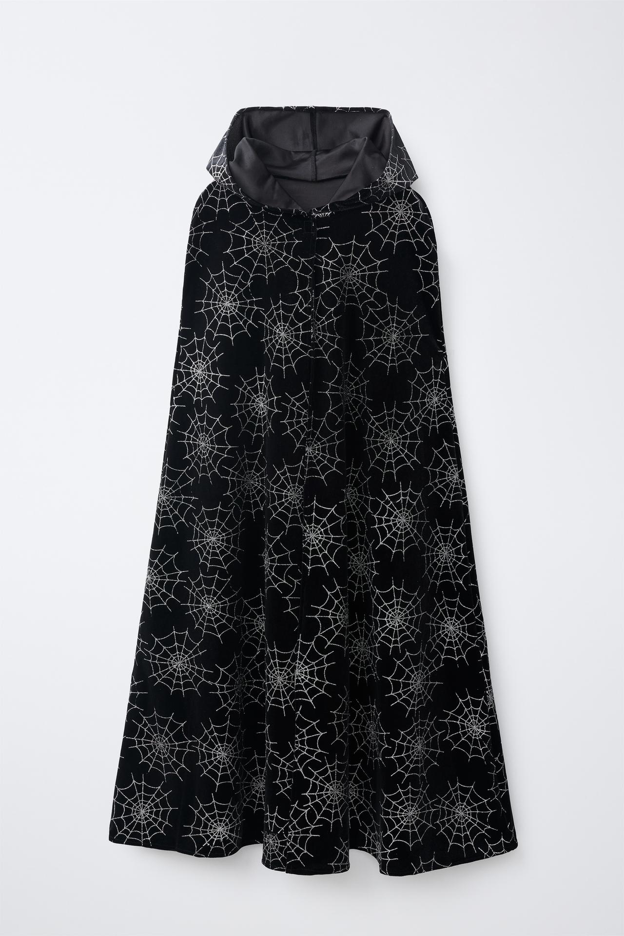 SPIDER PRINCESS COSTUME CAPE — Black