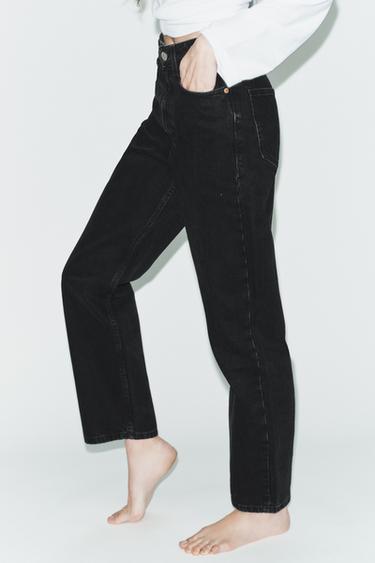 JEANS TRF MOM FIT TAILLE HAUTE - Noir de Zara - Image 3