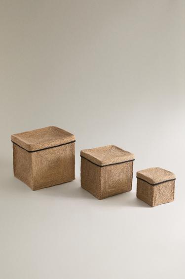 SQUARE HAMPER - Light beige by Zara - Image 0