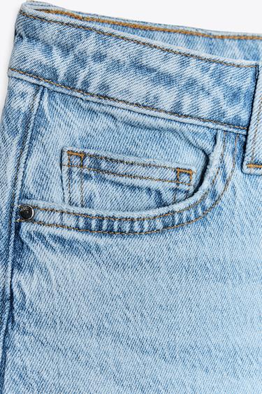 JUPE Z1975 MI-LONGUE EN JEAN - Bleu clair de Zara - Image 9