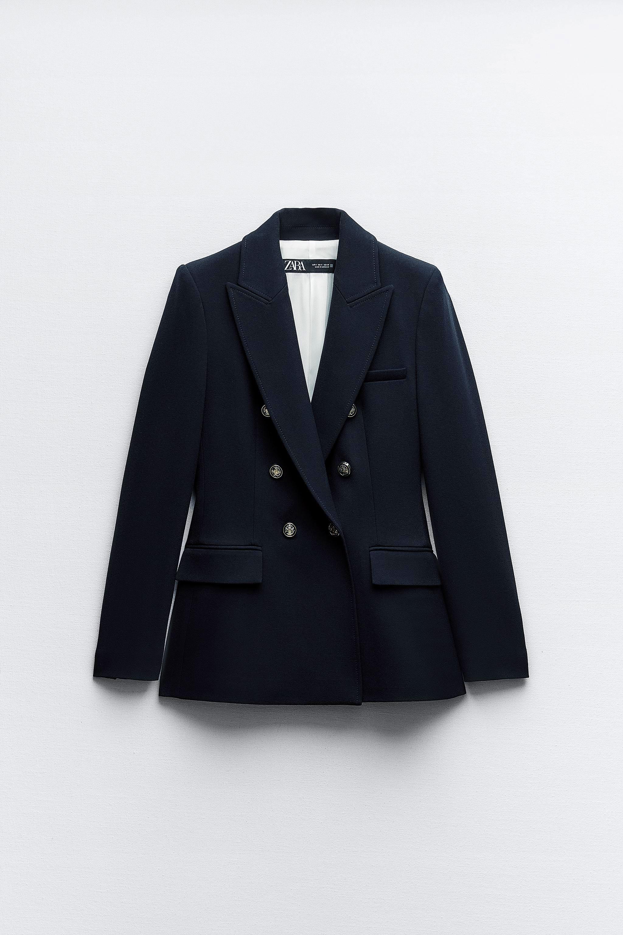 TAILORED DOUBLE BREASTED BLAZER - Bluish