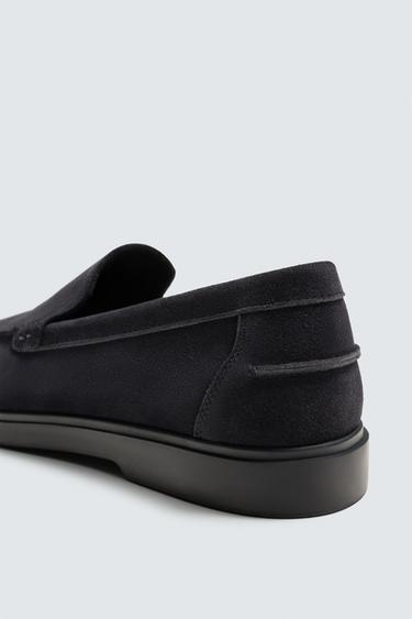 CASUAL LEATHER LOAFERS - Blue by Zara - Image 5