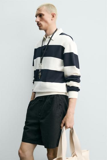 BERMUDA TWILL RELAXED FIT - Noir de Zara - Image 6