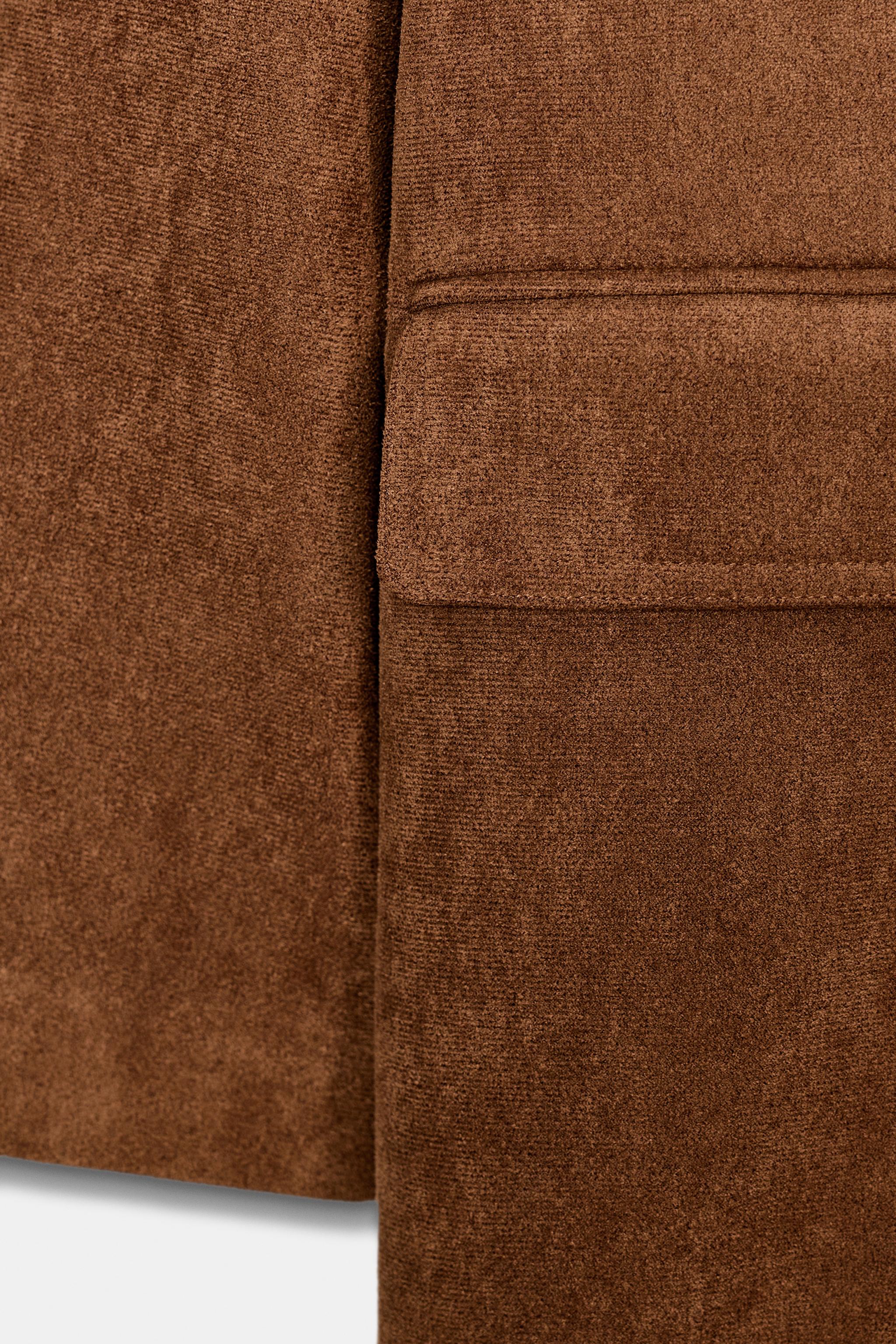 MANTEAU VESTE LONGUE EFFET DAIM