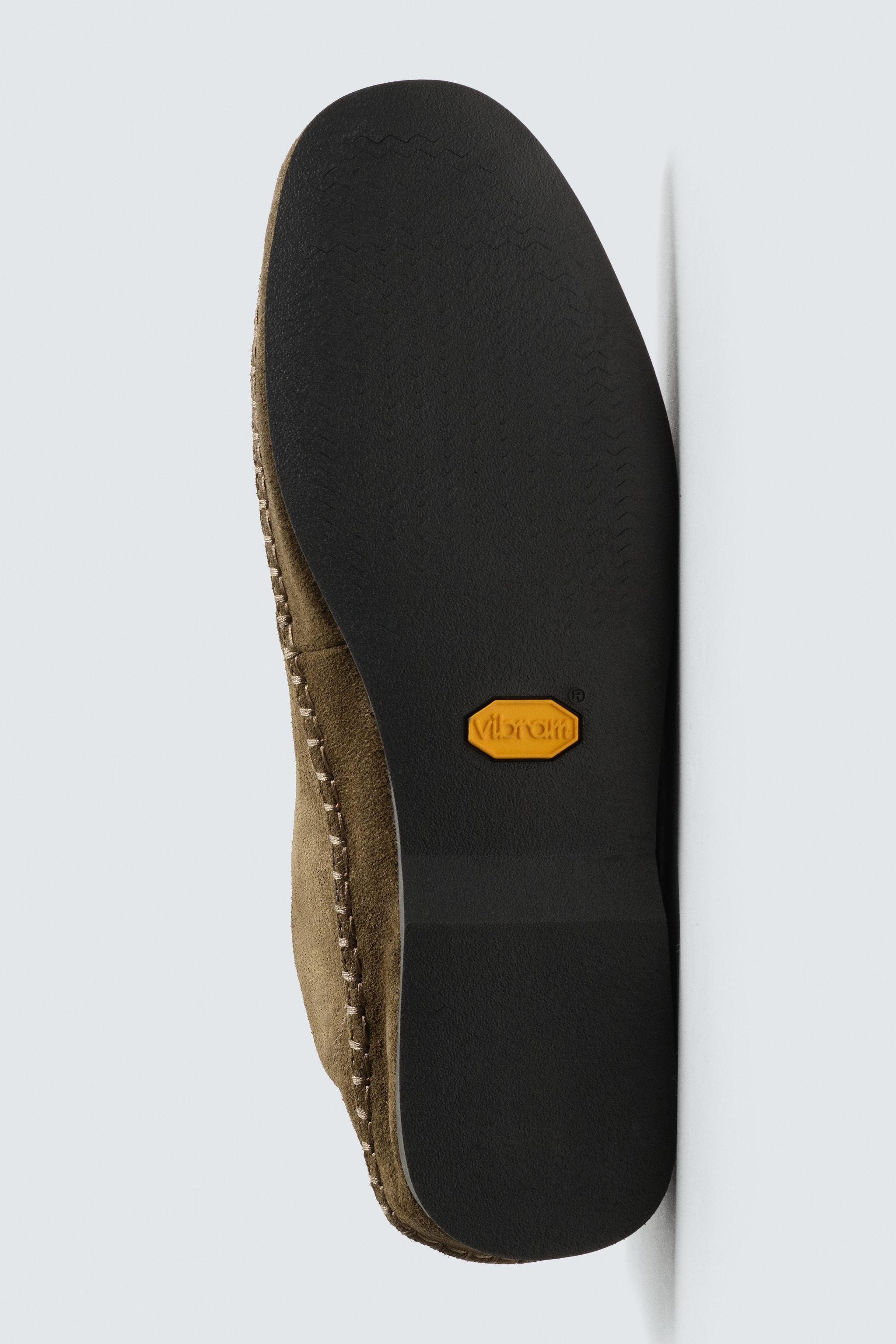 VIBRAM®ソールAaron Levine X ZARAレザーシューズ - ブロンズ | ZARA