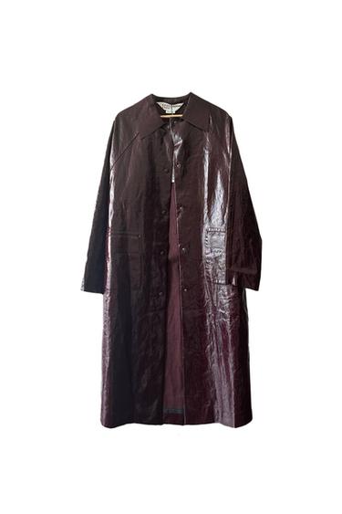 LEATHER TRENCH COAT