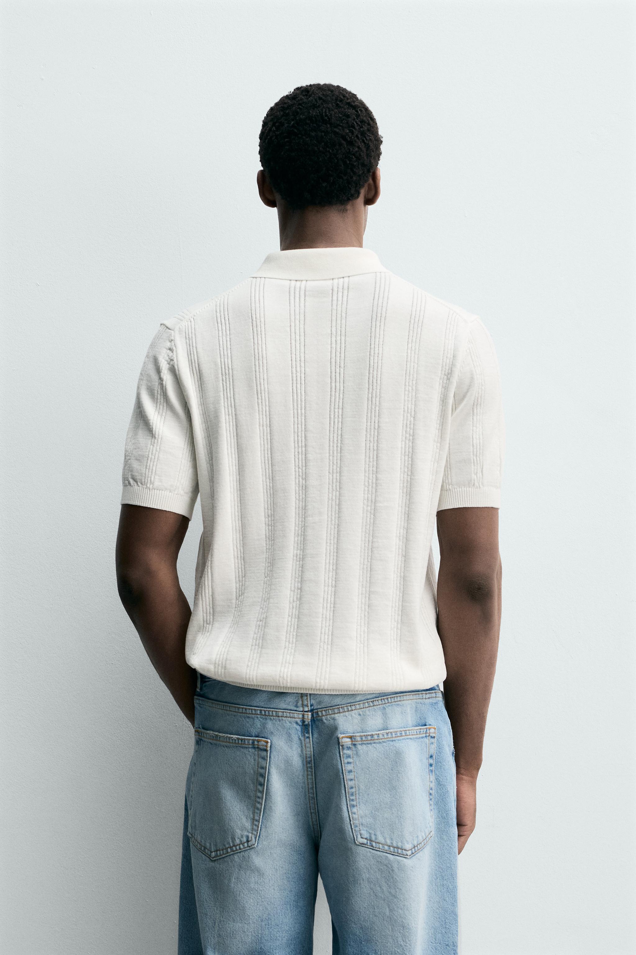 POLO EN MAILLE REGULAR FIT STRUCTURÉ
