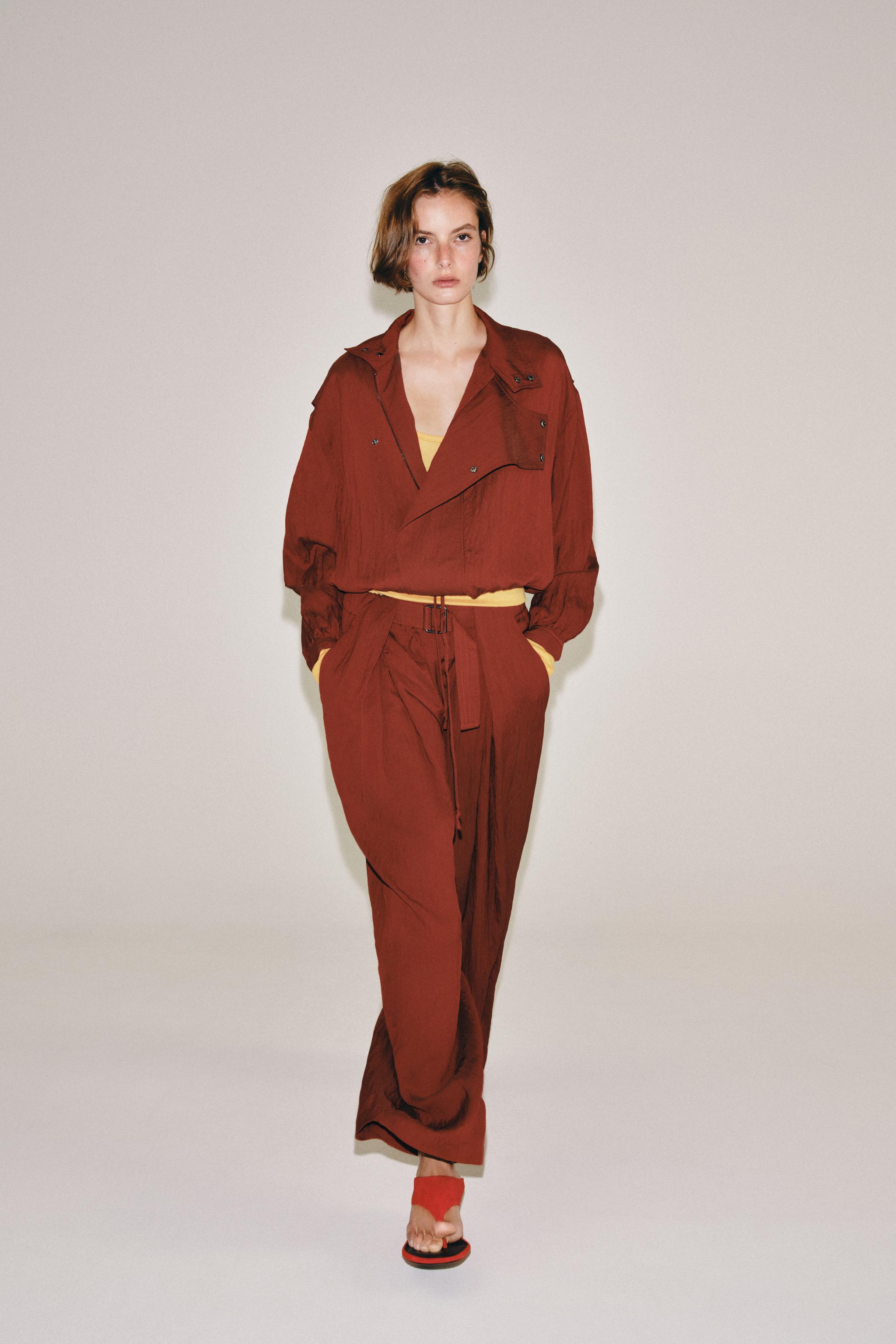 Женские куртки Zara ZW COLLECTION WRAP JACKET — фото 4