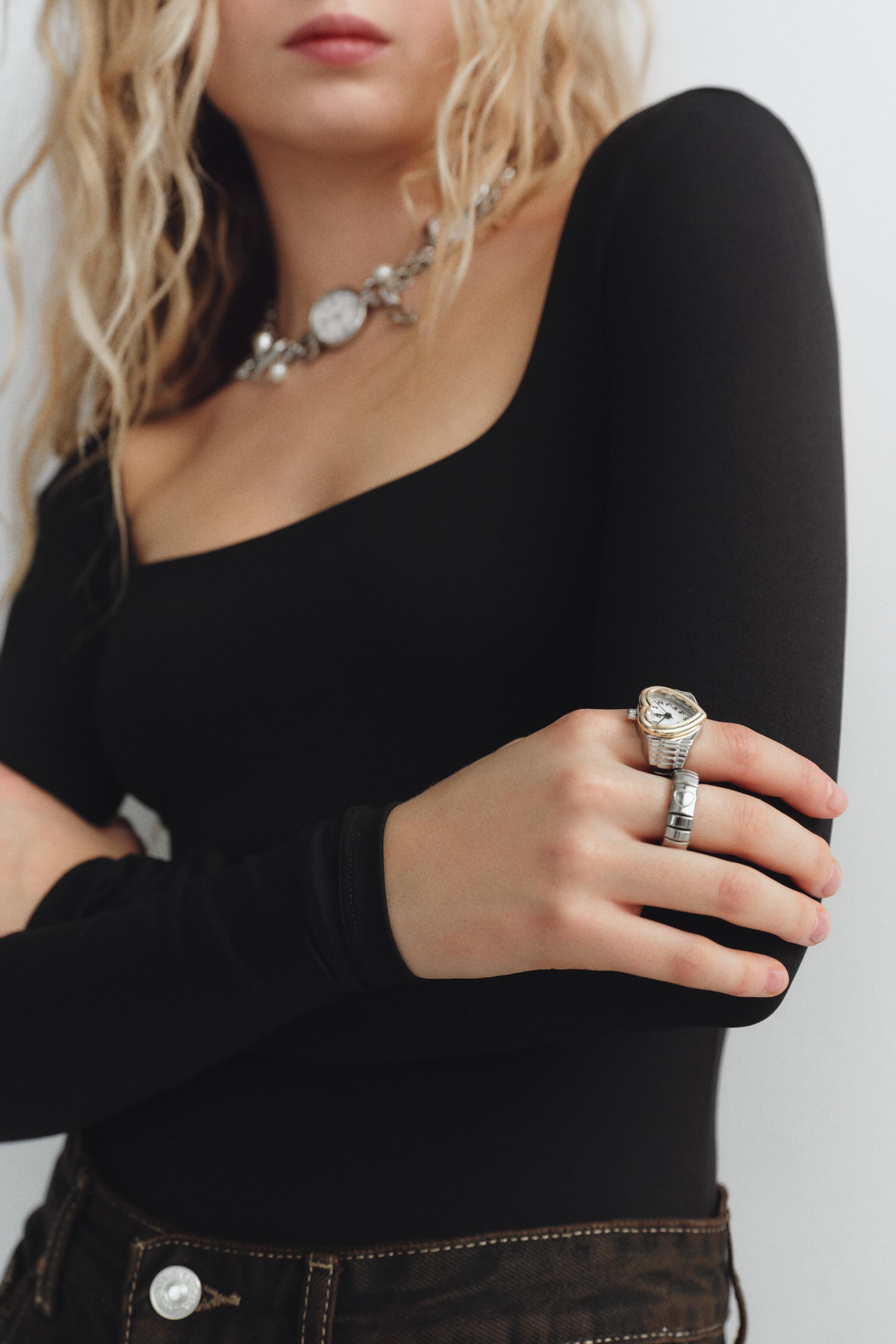PACK OF 2 WATCH RINGS - Silver | ZARA United States