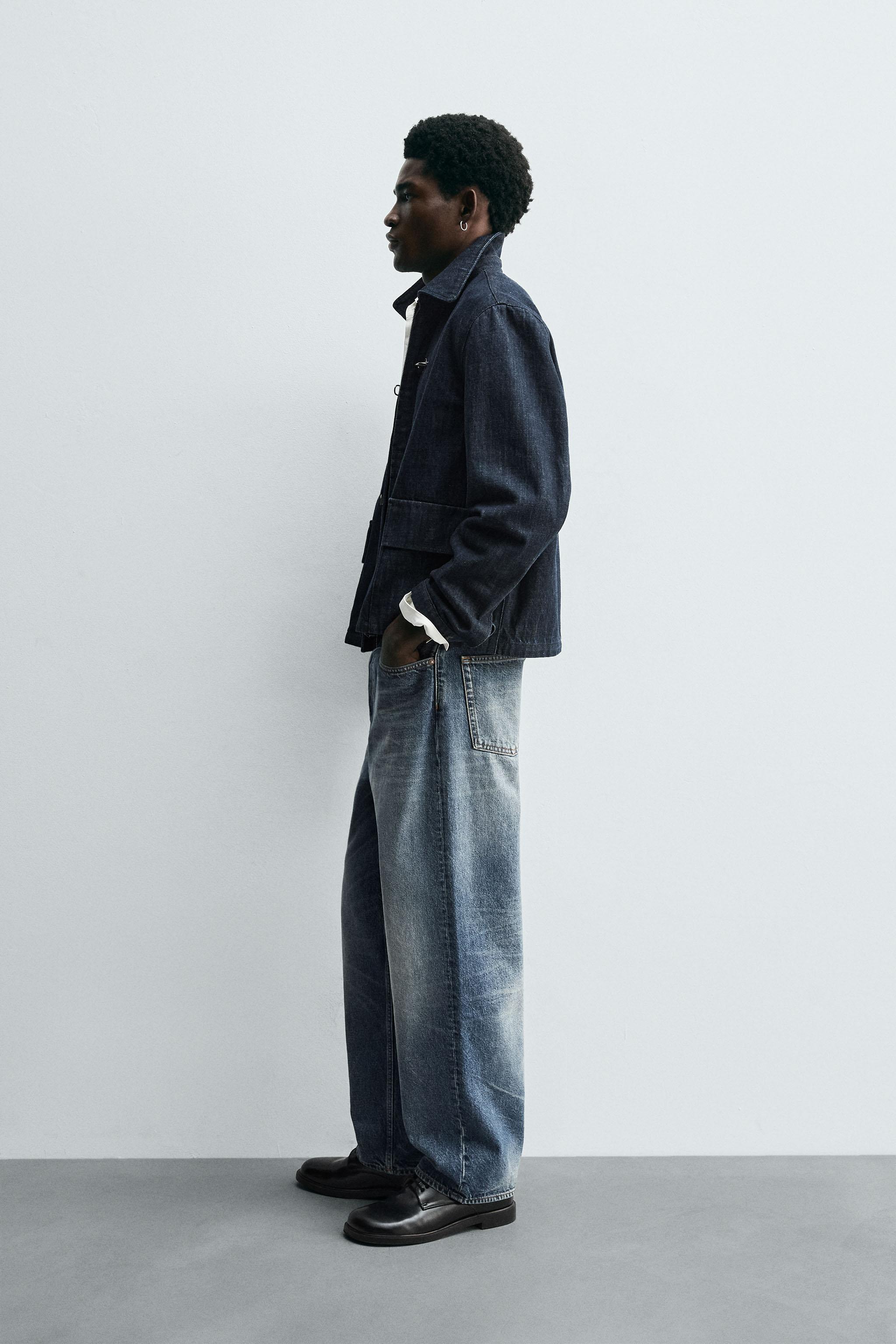 トグルボタンデニムジャケット トグルボタンデニムジャケット - インディゴブルー | ZARA Japan