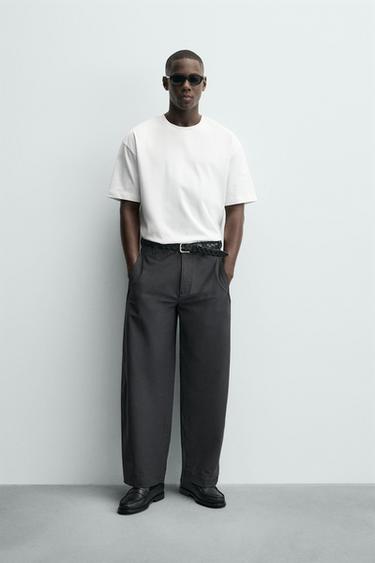 Zaras HEAVYWEIGHT BAS-T-SHIRT /03 - Vit