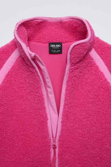VESTE EFFET MOUTON DOUBLÉE SKI COLLECTION - Rose de Zara - Image 2