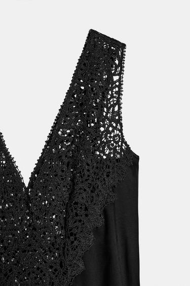 ROBE EN DENTELLE ZW COLLECTION - Noir de Zara - Image 4