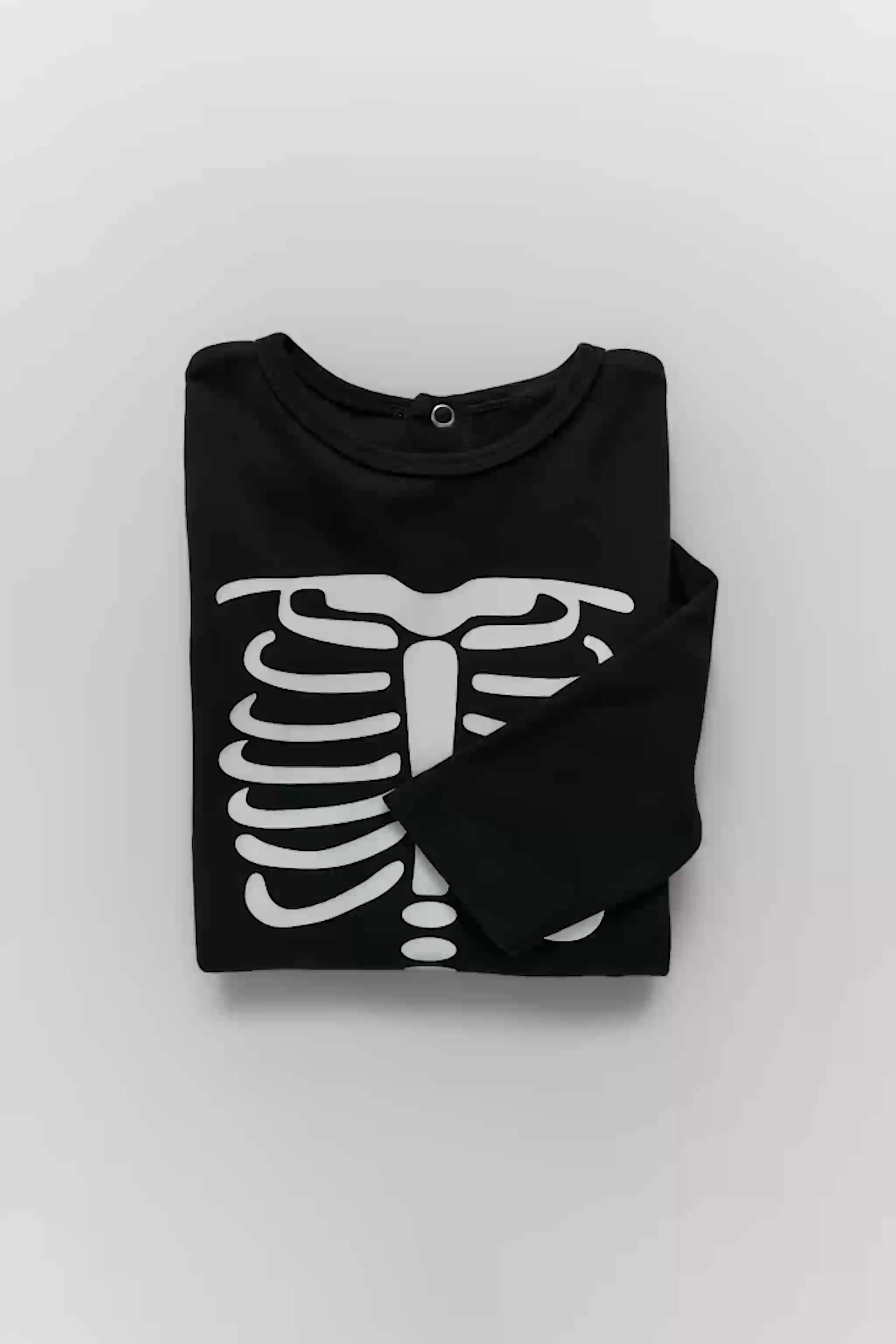 PYJAMA PIEDS TRANSFORMABLES SQUELETTE PHOSPHORESCENT Noir ZARA