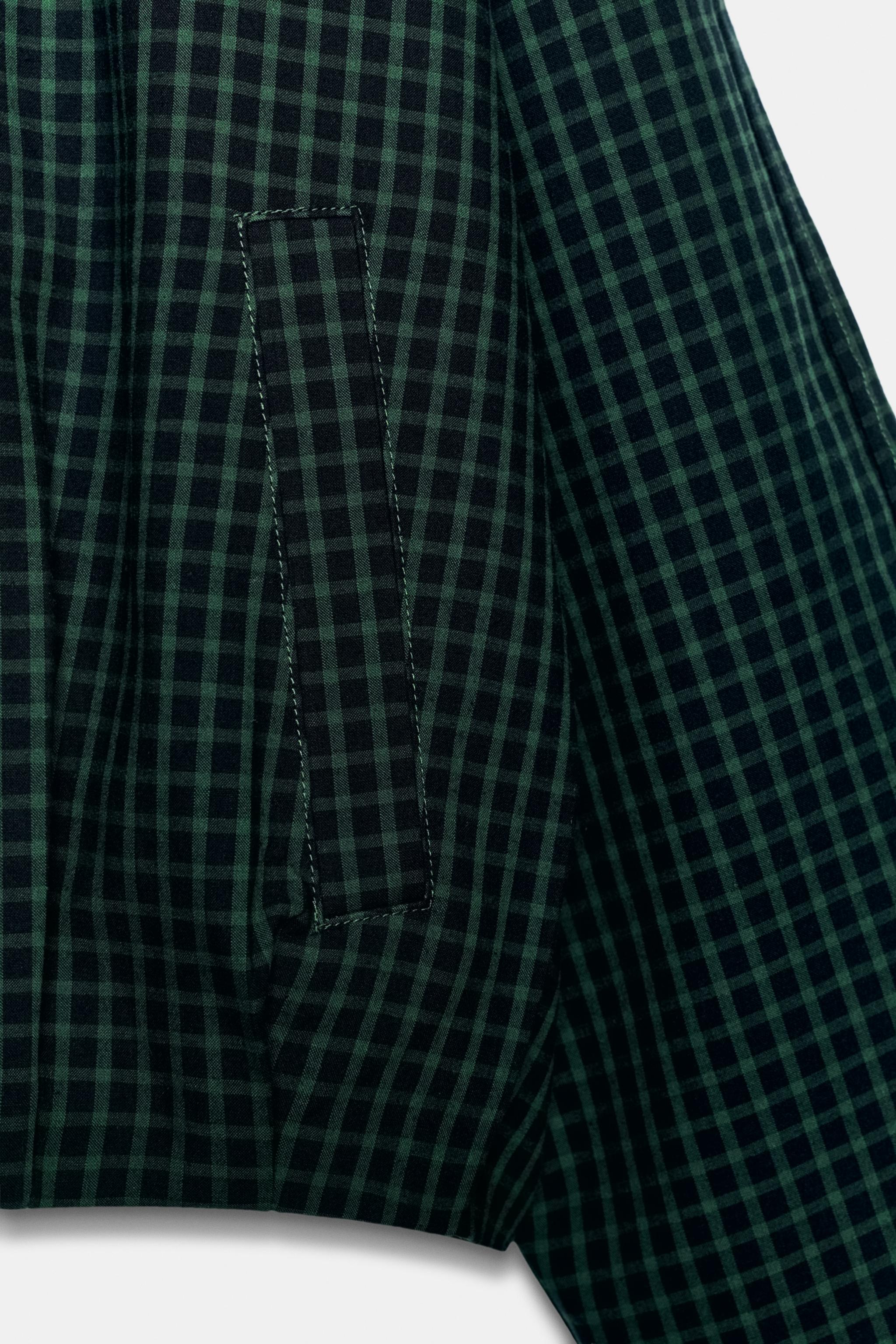 CHECKED BOMBER JACKET