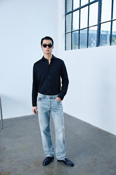 Zara 標準版襯衫 - 黑色
