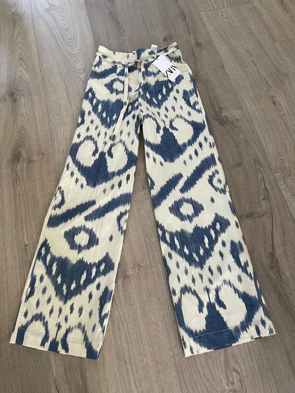 BELTED PRINTED PANTS - Image 3