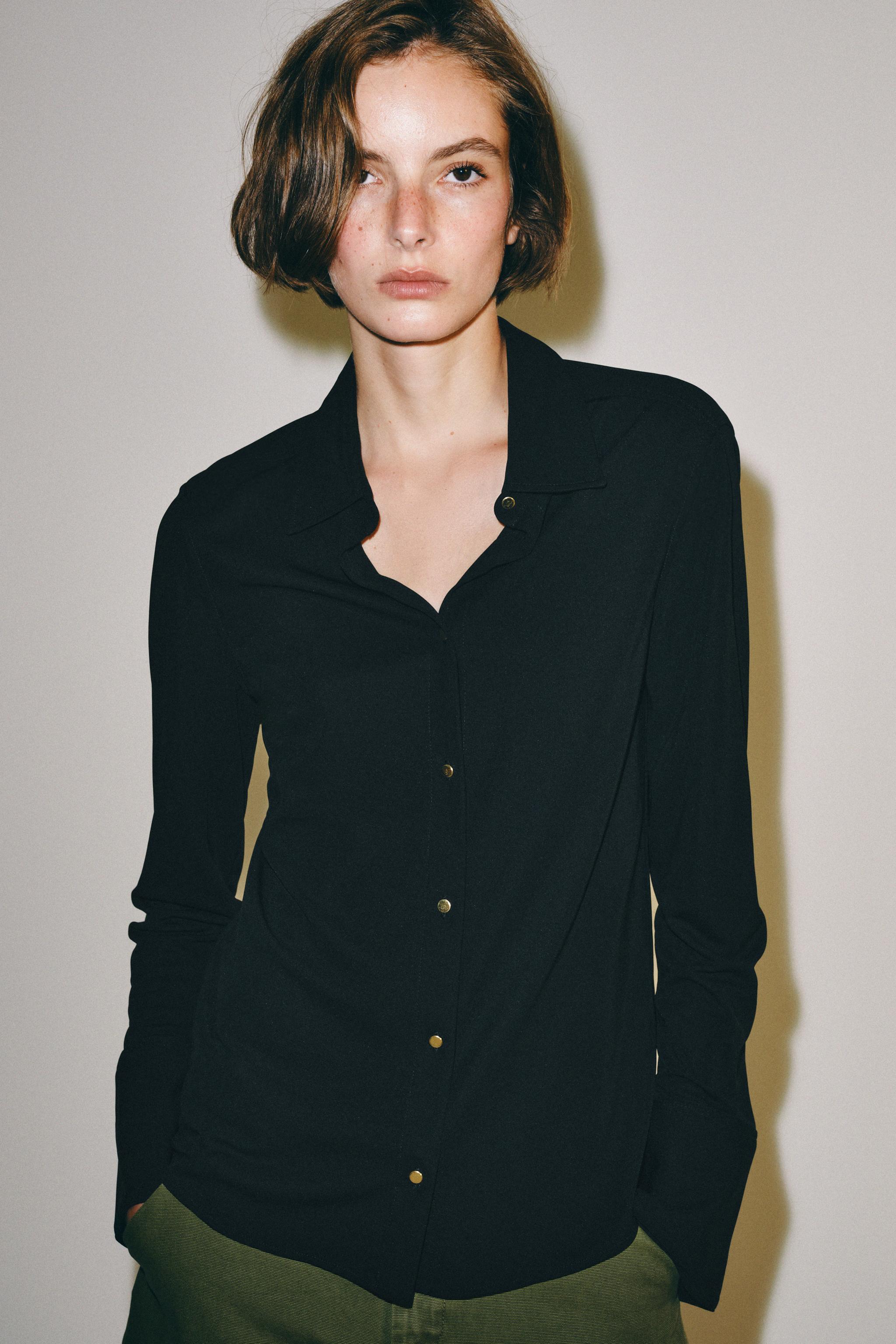 GOLD BUTTON SHIRT ZW COLLECTION