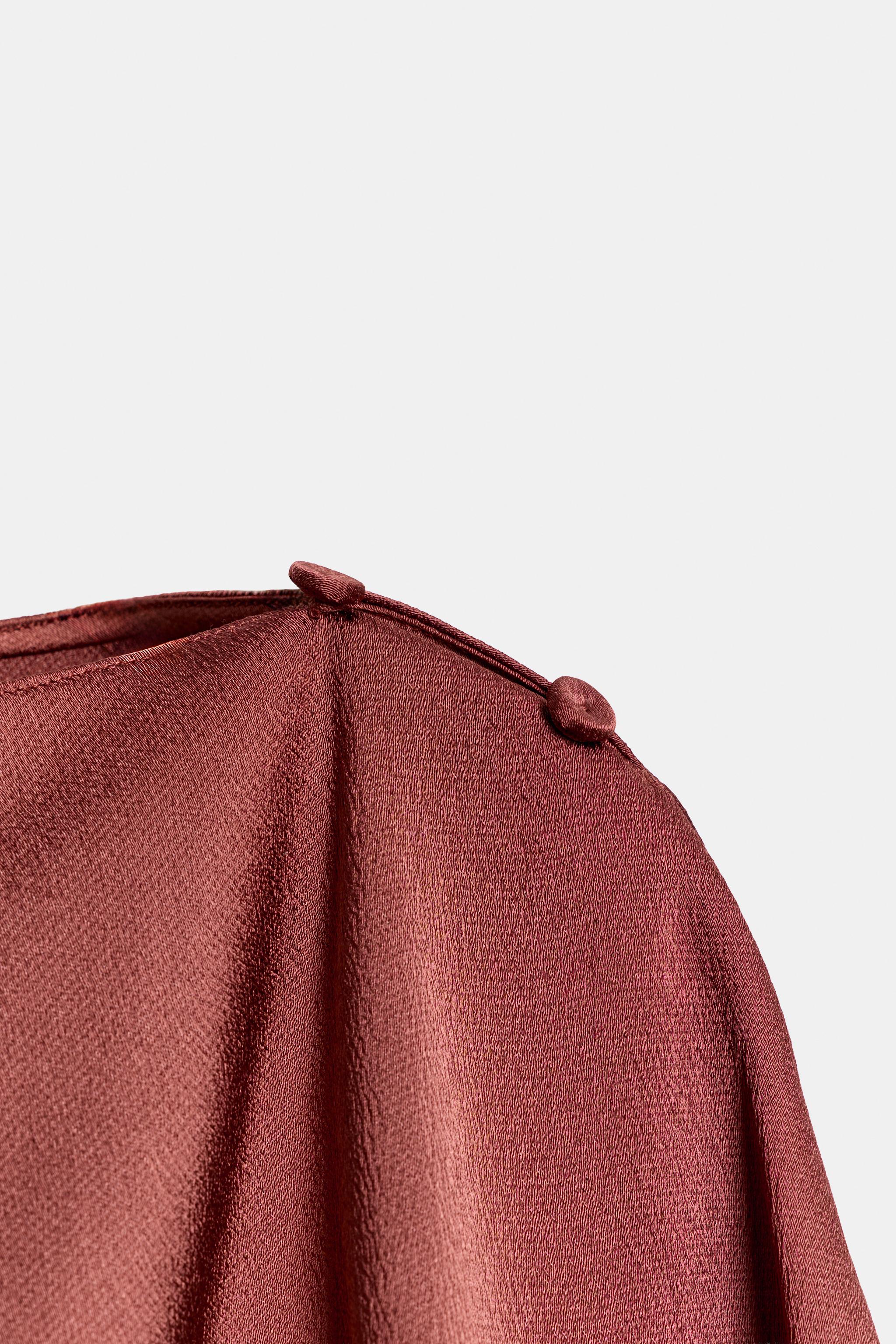SATIN LONG DRESS ZW COLLECTION