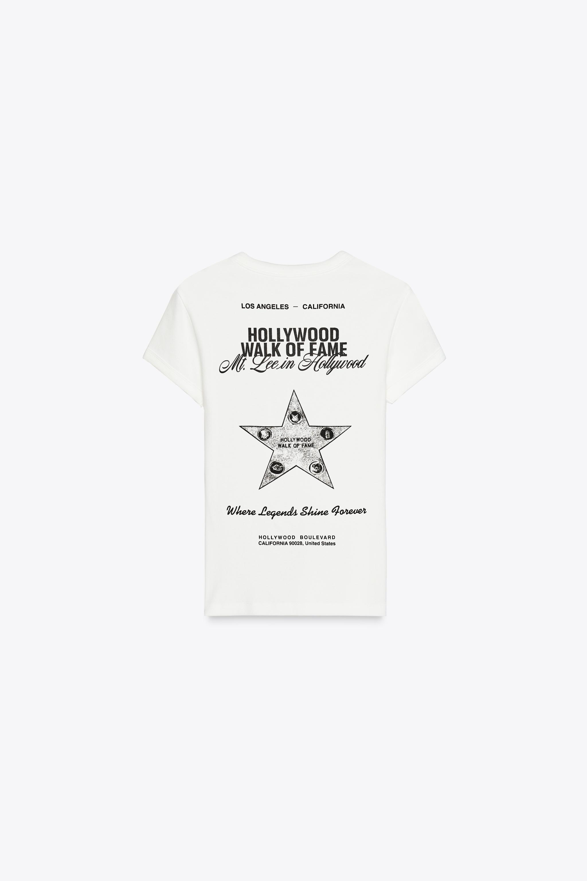 ハリウッドプリントTシャツ - ホワイト | ZARA Japan / 日本