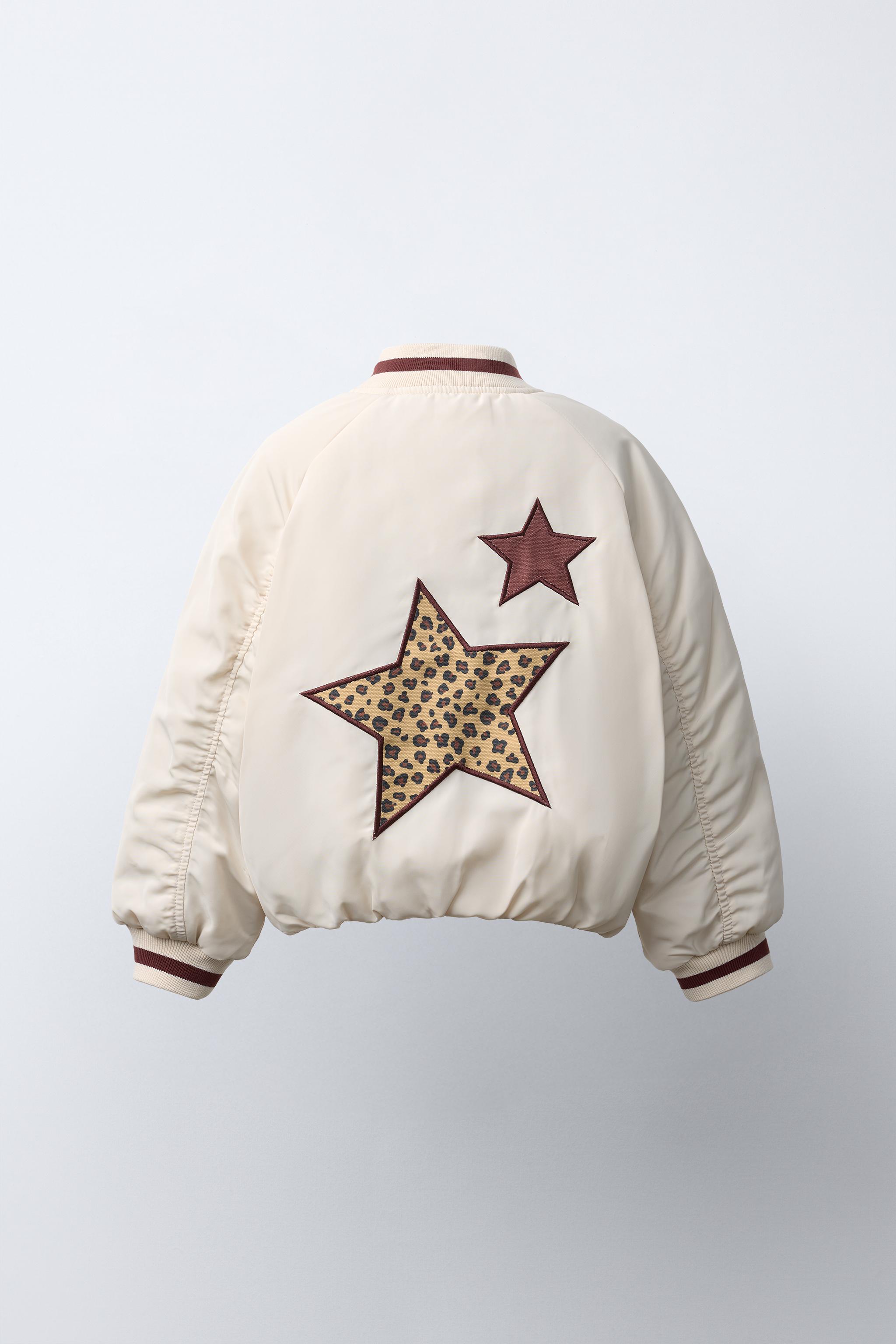 BLOUSON BOMBER À PIÈCES ANIMAL PRINT