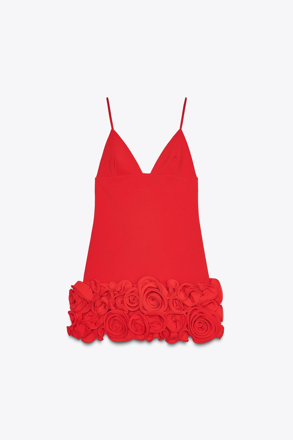 SHORT EMBOSSED FLORAL DRESS