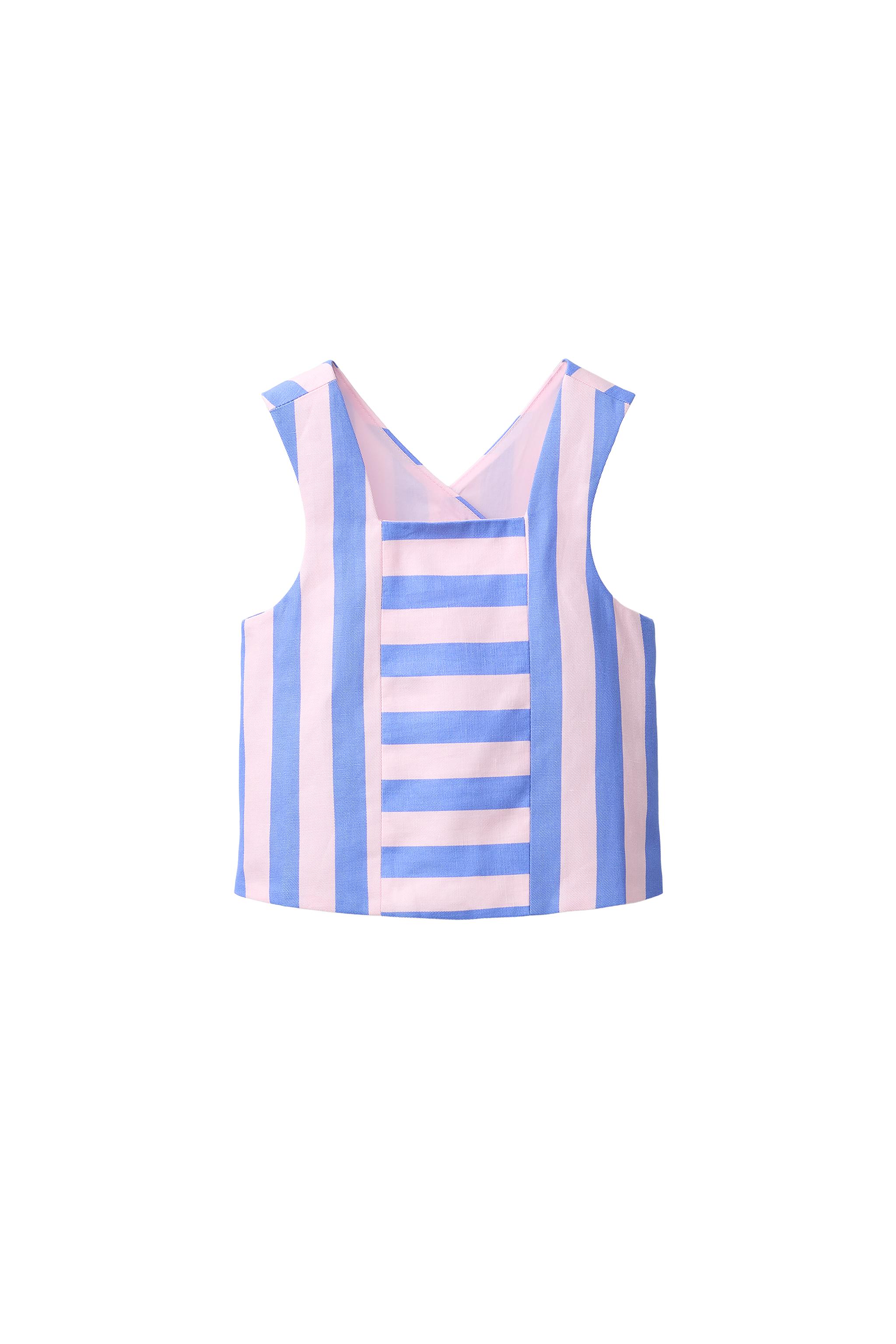STRIPED CROSS-BACK TOP - Multicolored | ZARA United States