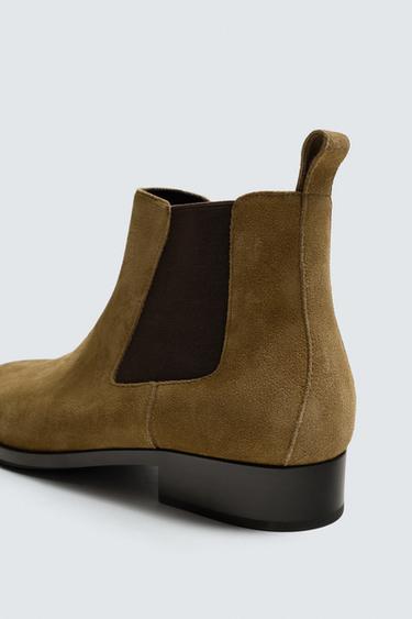 LEATHER CHELSEA BOOTS - Brown by Zara - Image 5