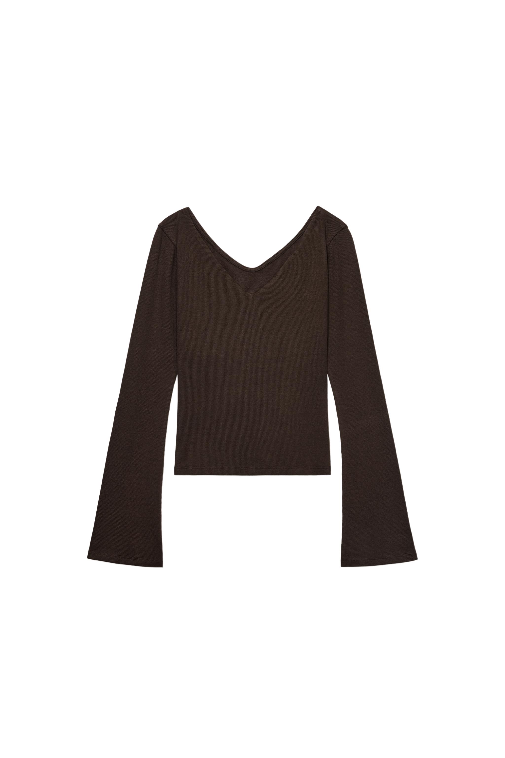 CAMISETA RIB ESCOTE PICO