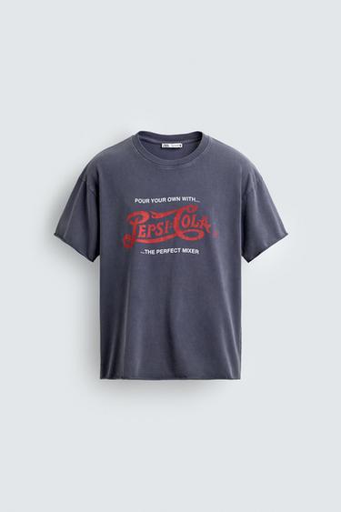 PEPSI © PEPSICO PRINT T-SHIRT - Navy blue by Zara